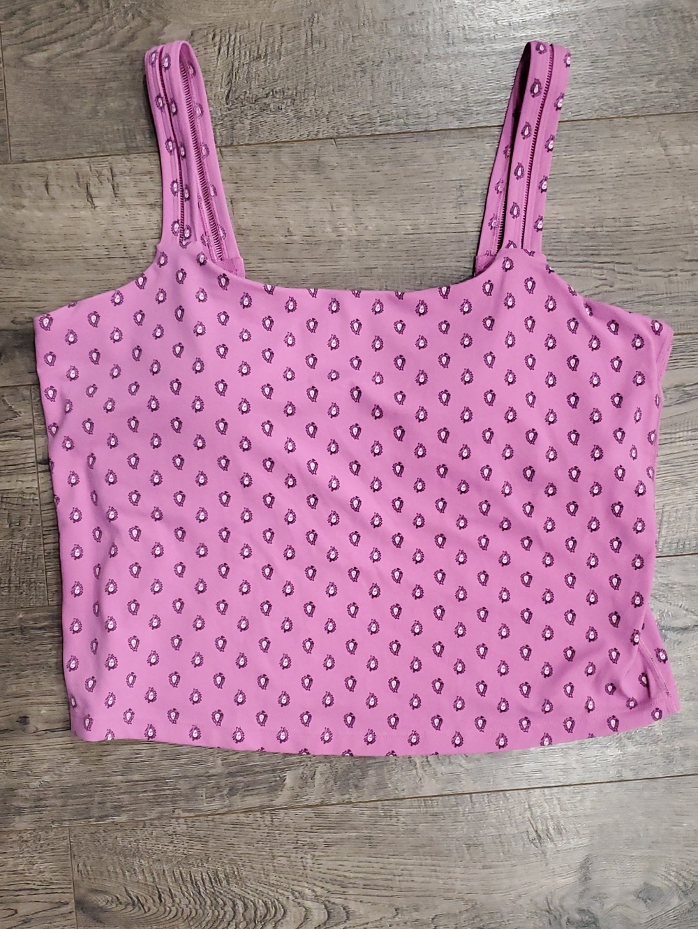 all in motion Pink Floral Print Cropped Tank Top